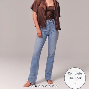 Abercrombie and Fitch Ultra High Rise 90s Straight Jean size 25/0